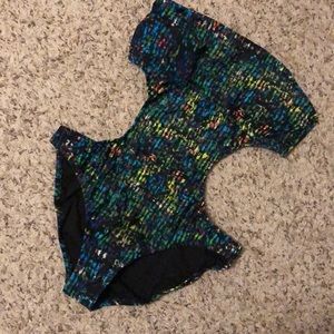 Super fun multi colored monokini